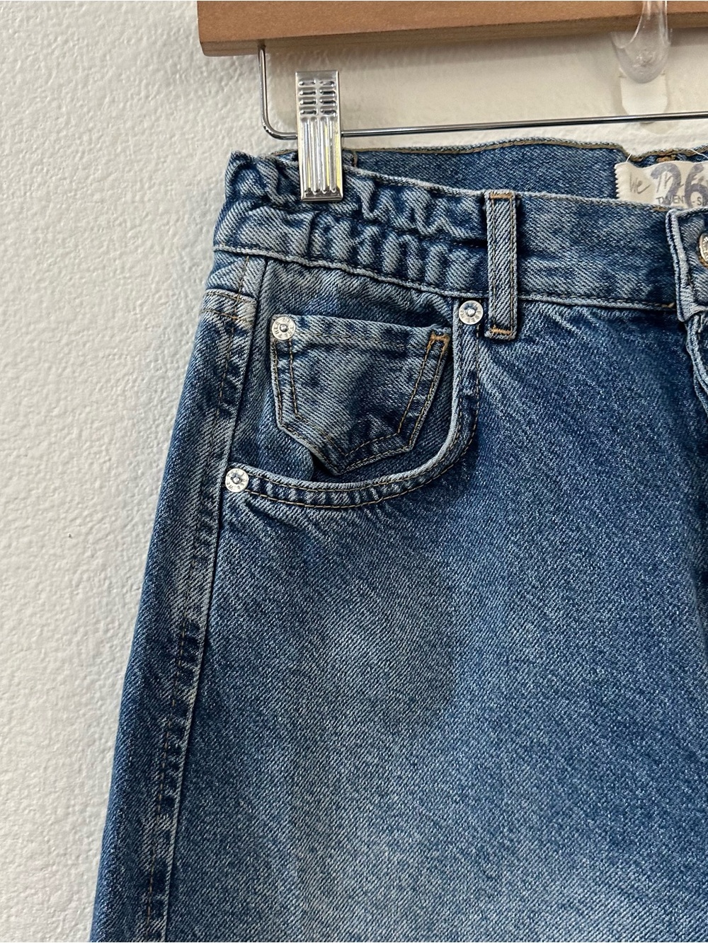 Free People We The Free Libre Wide Leg Jeans Hemmed Suze 26 - Picture 4 of 9